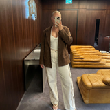 Relaxed Fit Textured Blazer for Effortless Chic Style