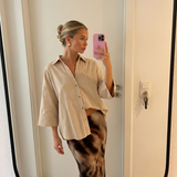Relaxed Oversized Button Shirt – Lightweight Casual Blouse