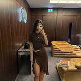Button Front Knit Top for Minimal Chic Everyday Style