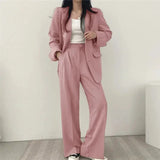 Kaizo Elegant Tailored Blazer and Trouser Set with Modern Relaxed Fit