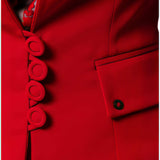 Red Tailored Blazer