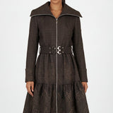 Brown Short Tailored Coat