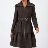 Brown Short Tailored Coat