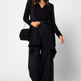 Black High Waisted Wide Leg Pants
