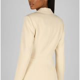 Ivory Pearl Detail Blazer