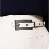 Ivory High Waisted Wide Leg Pants