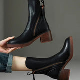 Premium Leather Ankle Boots