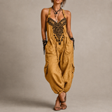 Embroidered Loose Fit Jumpsuit for Women
