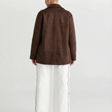 Relaxed Fit Textured Blazer for Effortless Chic Style