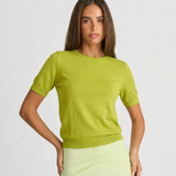 Classic Short Sleeve Knit Top – Soft Fitted Everyday Tee