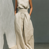 Kaizo Women’s Sleeveless Two Piece Set Wide Leg Pants Summer Outfit