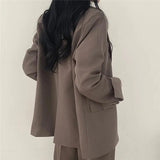 Kaizo Elegant Tailored Blazer and Trouser Set with Modern Relaxed Fit