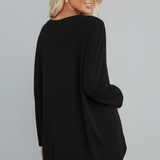 Women’s Top with V Neckline and Long Sleeves