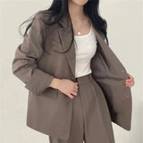 Kaizo Elegant Tailored Blazer and Trouser Set with Modern Relaxed Fit