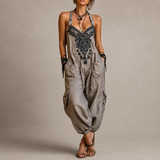 Embroidered Loose Fit Jumpsuit for Women