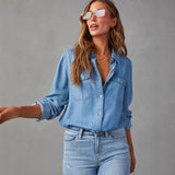 Classic Denim Button Shirt for Effortless Casual Style