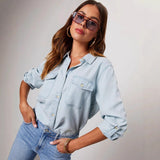 Classic Denim Button Shirt for Effortless Casual Style
