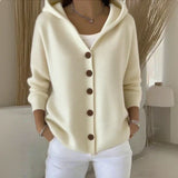 Women Hooded Knit Cardigan