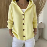 Women Hooded Knit Cardigan