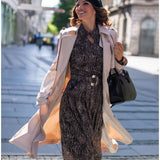 Beige Classic Long Coat