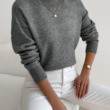 Women Knit Roll Neck Jumper