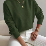 Women Knit Roll Neck Jumper