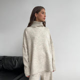 Kaizo Relaxed Turtleneck Knit Lounge Set