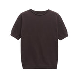 Classic Short Sleeve Knit Top – Soft Fitted Everyday Tee