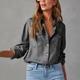 Classic Denim Button Shirt for Effortless Casual Style