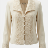Ivory Tailored Lace Blazer