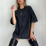 Vintage Wash Oversized Crewneck T-Shirt