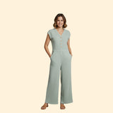 Women’s Button Front Jumpsuit