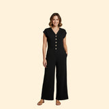 Women’s Button Front Jumpsuit