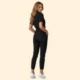 Women's Casual Button-Down Jumpsuit