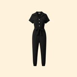 Women's Casual Button-Down Jumpsuit