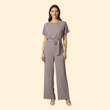 Women's Elegant Tie-Waist Jumpsuit