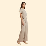 Women's Elegant Tie-Waist Jumpsuit