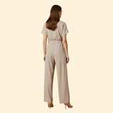Women's Elegant Tie-Waist Jumpsuit