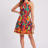 Women's Short Romper with Wrap Neckline for Summer