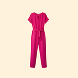 Women's Stylish Belted Jumpsuit