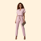 Women's Stylish Belted Jumpsuit
