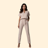Women's Stylish Belted Jumpsuit