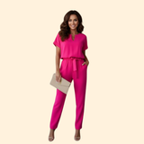 Women's Stylish Belted Jumpsuit