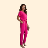 Women's Stylish Belted Jumpsuit