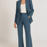 Kaizo Women's Tailored Two-Piece Pantsuit Set with Blazer and Trousers
