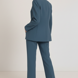 Kaizo Women's Tailored Two-Piece Pantsuit Set with Blazer and Trousers