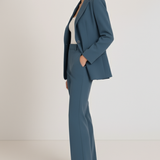 Kaizo Women's Tailored Two-Piece Pantsuit Set with Blazer and Trousers