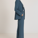 Kaizo Women's Tailored Two-Piece Pantsuit Set with Blazer and Trousers