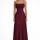 Women's Floral Maxi Dress Spaghetti Strap Backless Wedding Guest