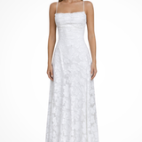 Women's Floral Maxi Dress Spaghetti Strap Backless Wedding Guest